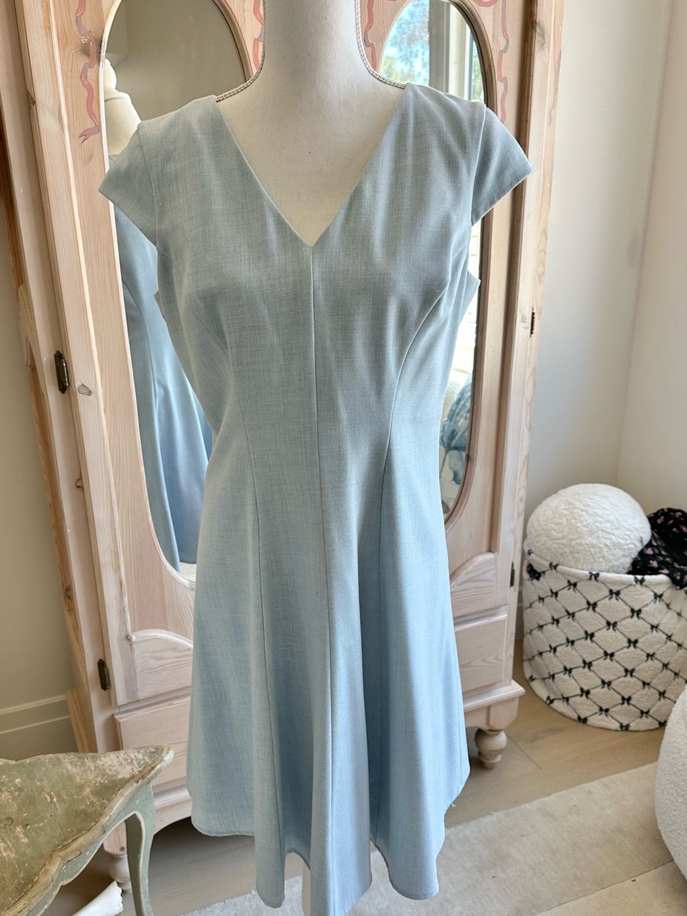 Calvin Klein Blue Fit & Flare Dress